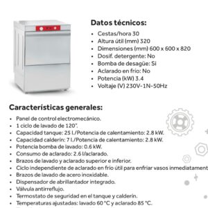 LAVAVAJILLAS 500 B  BY FAGOR