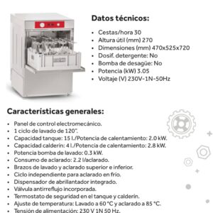 Lavavajillas EGE 400 BY FAGOR